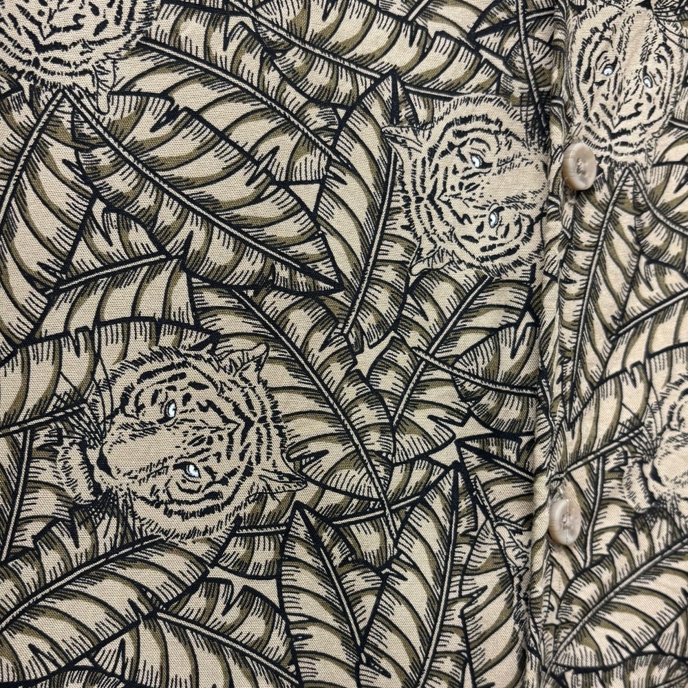 Only & Sons Button Down Leaf Pattern With Tigers,… - image 5